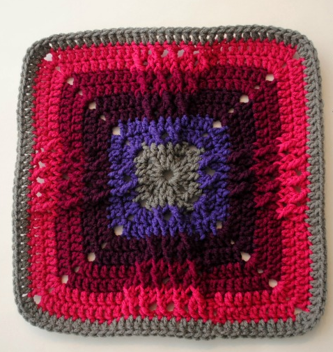 Colorful Windmill Crochet Square Colorful Windmill Crochet Square