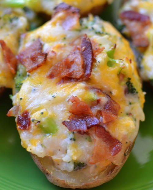 Broccoli Bacon Cheddar Twice Baked Potatoes Broccoli Bacon Cheddar Twice Baked Potatoes