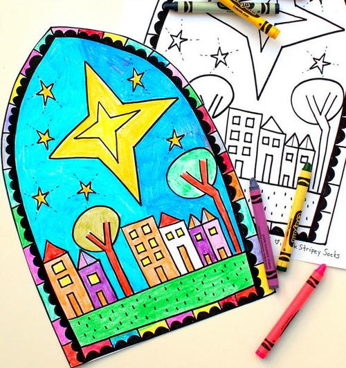 Faux Stained Glass Coloring Pages Faux Stained Glass Coloring Pages