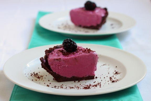 No-Bake Blackberry Ice Cream Pie No-Bake Blackberry Ice Cream Pie