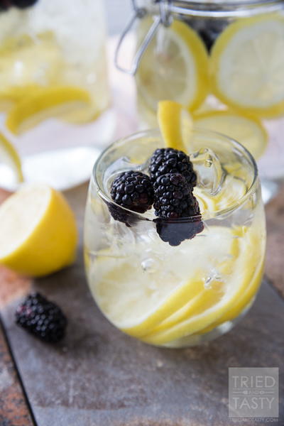 Blackberry Lemon Infused Water