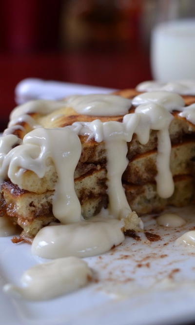 Cinnamon Roll Pancakes Cinnamon Roll Pancakes