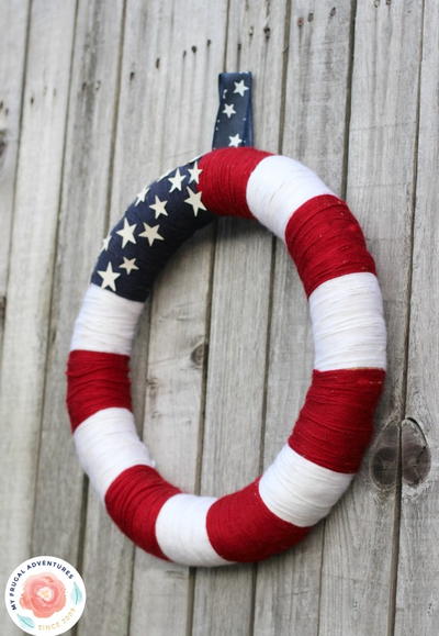 Easy DIY Patriotic Wreath Easy DIY Patriotic Wreath