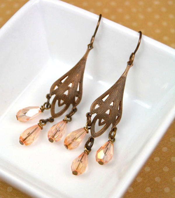 Elegant Vintage Chandelier Earrings Elegant Vintage Chandelier Earrings