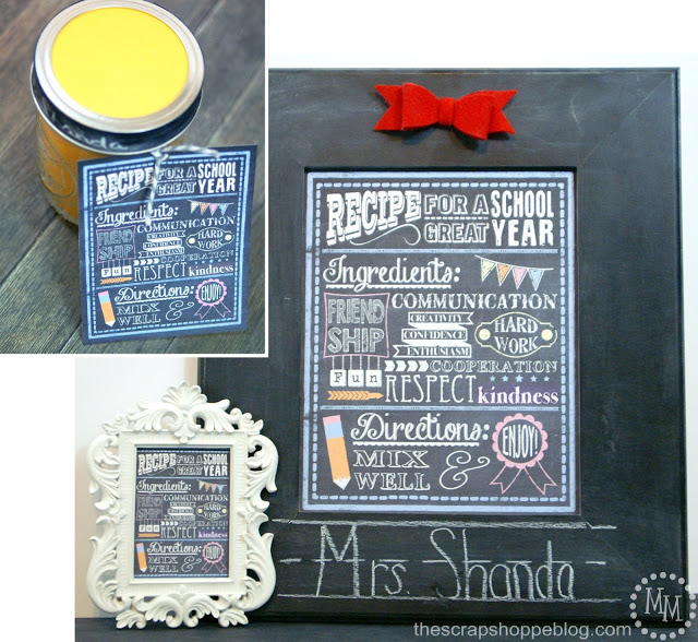 School Year Recipe Printable School Year Recipe Printable