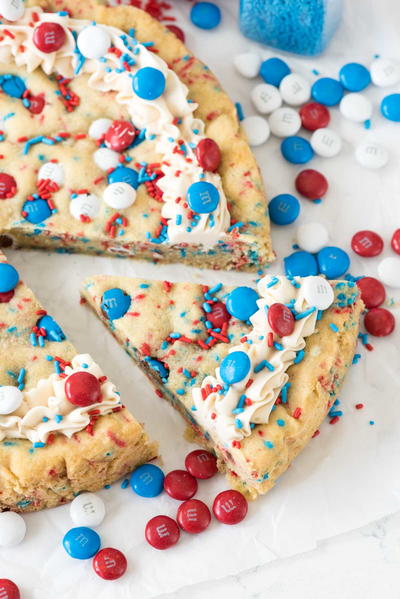 Fireworks Sugar Cookie Cake Fireworks Sugar Cookie Cake
