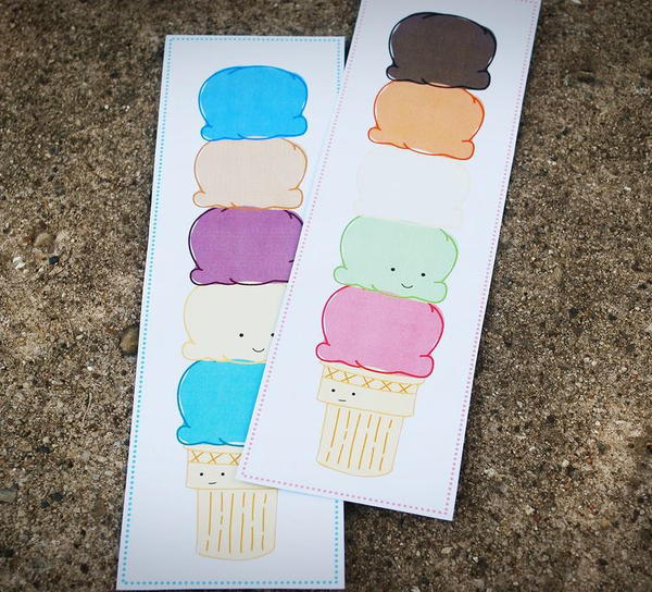 Ice Cream Bookmarks Ice Cream Bookmarks
