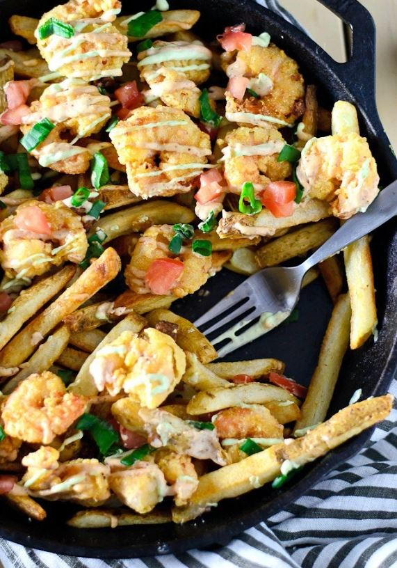 Shrimp Po' Boy French Fries | FaveSouthernRecipes.com