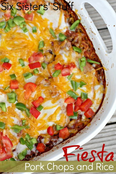 Fiesta Pork Chop and Rice Casserole Fiesta Pork Chop and Rice Casserole