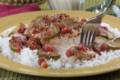 Chicken with Zucchini and Tomatoes