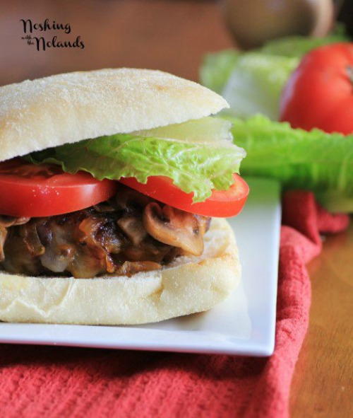 Caramelized Onion Mushroom Cheeseburger Caramelized Onion Mushroom Cheeseburger