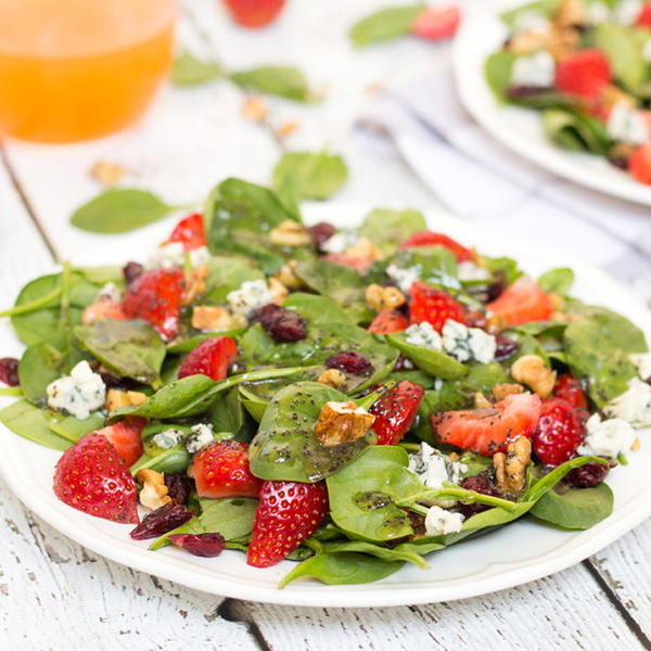 Strawberry Walnut Salad with Poppy Seed Dressing