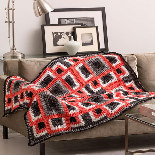 Dynamic Squares Crochet Throw Dynamic Squares Crochet Throw