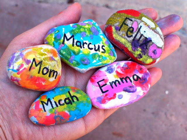 Melted Crayon Friendship Rocks Melted Crayon Friendship Rocks