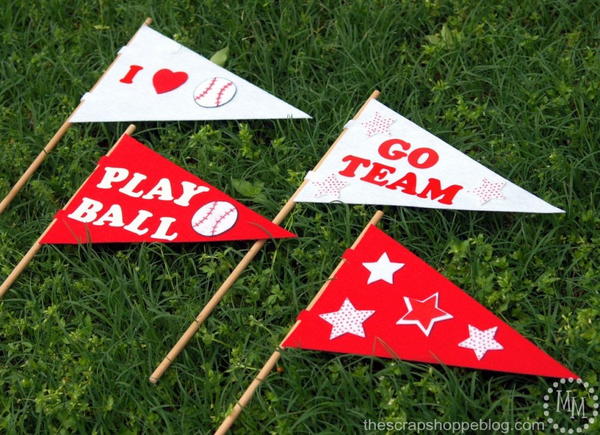 DIY Baseball Pennants DIY Baseball Pennants