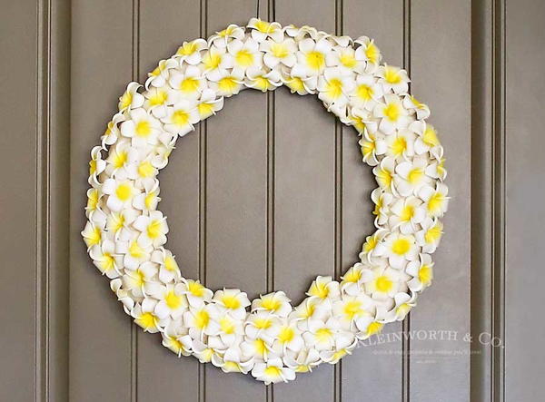 DIY Plumeria Wreath DIY Plumeria Wreath