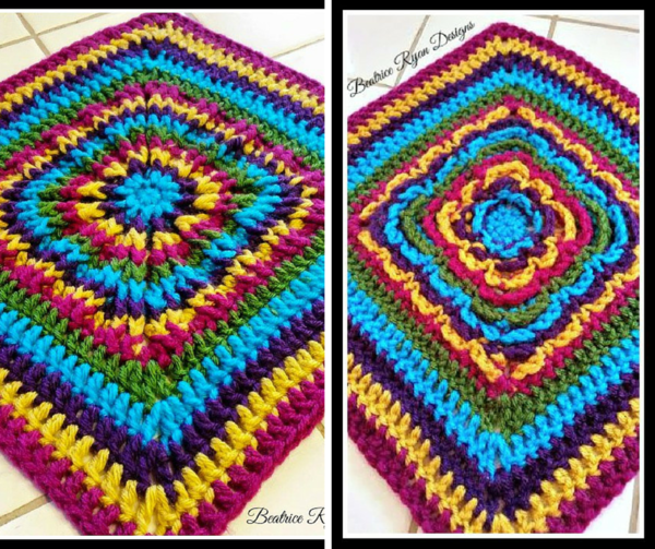 Reversible Rainbow Burst Square Reversible Rainbow Burst Square