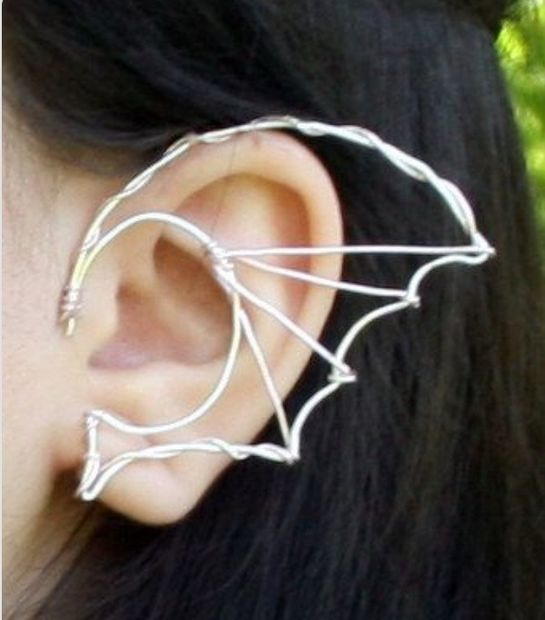 Mystical Dragon Wing Wire Ear Cuff Mystical Dragon Wing Wire Ear Cuff