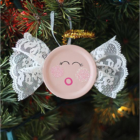 Canning Lid Angel DIY Christmas Ornament Canning Lid Angel DIY Christmas Ornament