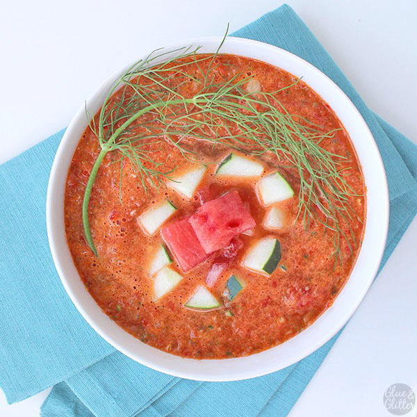 Watermelon Fennel Gazpacho