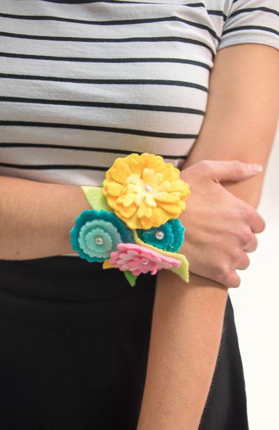 Felt Flower Girl Corsage Felt Flower Girl Corsage