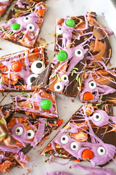 Homemade Halloween Monster Bark Homemade Halloween Monster Bark