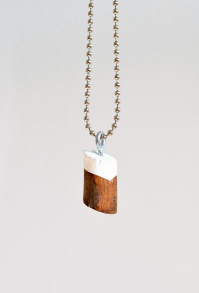 Painted Wooden Necklace Pendant