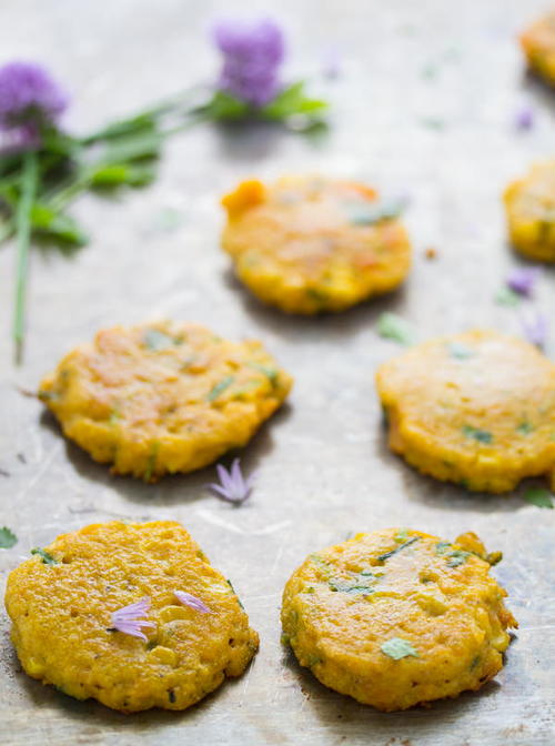 Sweet Potato Corn and Chive Fritters Sweet Potato Corn and Chive Fritters