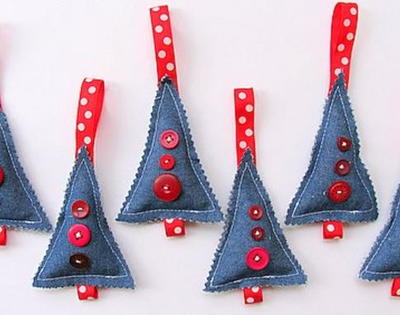 Christmas Trees In Denim