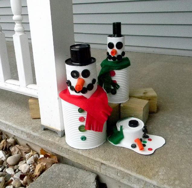 Tin Can Snowman