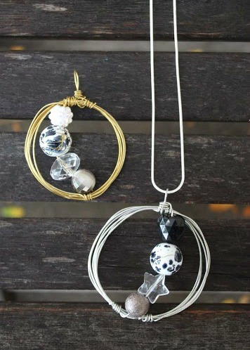 Stellar Wire Galaxy Pendant Necklace Stellar Wire Galaxy Pendant Necklace