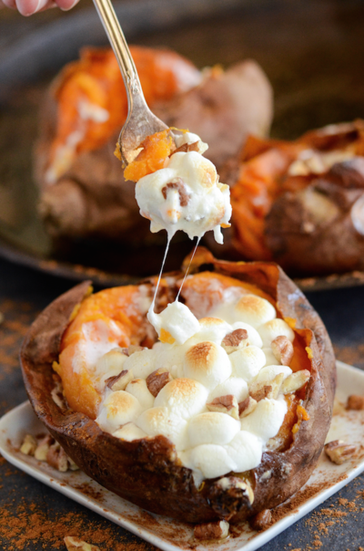 Fully Loaded Sweet Potatoes