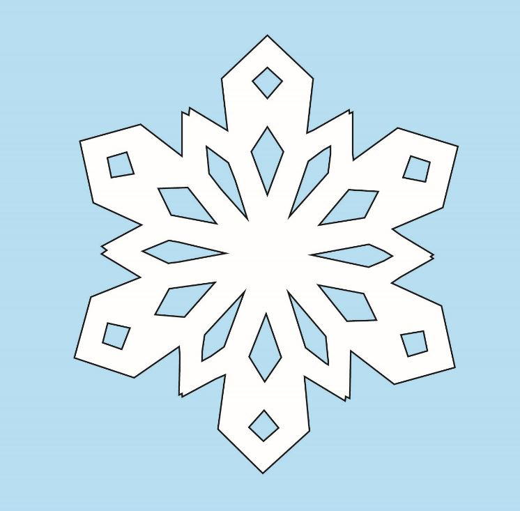 Printable Snowflake Template Easy Printable Snowflake Template Easy