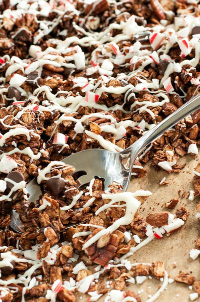 Peppermint Bark Granola Peppermint Bark Granola