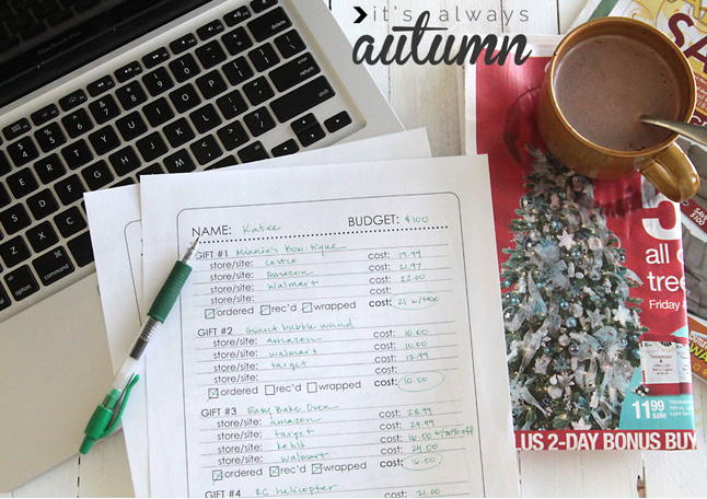 Handy Christmas List Printables Handy Christmas List Printables