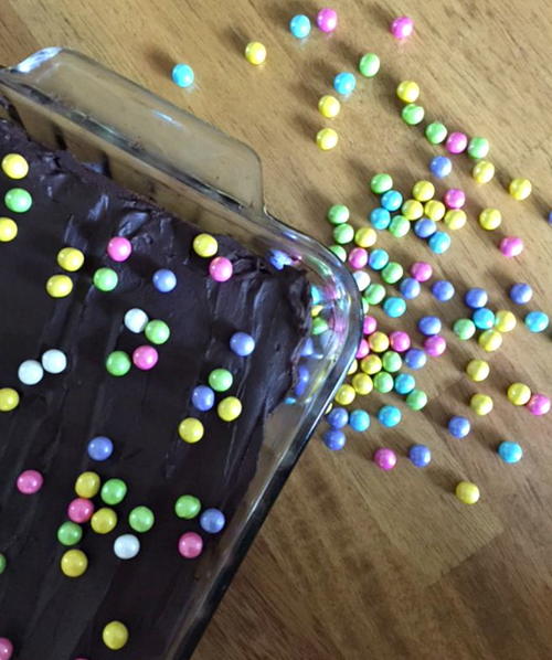 Chocolate Frosted Pudding Dump Cake Chocolate Frosted Pudding Dump Cake