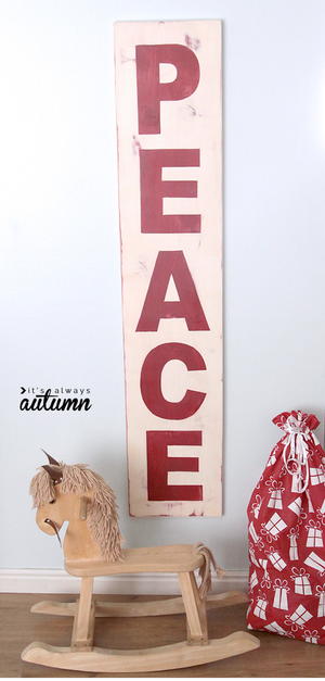 Vintage Christmas DIY Sign Vintage Christmas DIY Sign