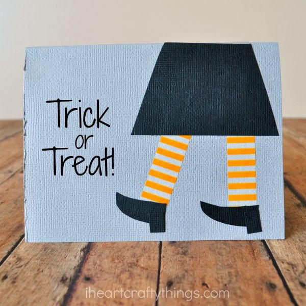 DIY Halloween Card Paper Craft for Kids