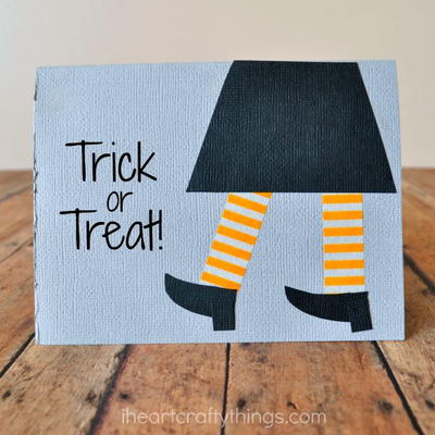 DIY Halloween Card Paper Crafts for Kids