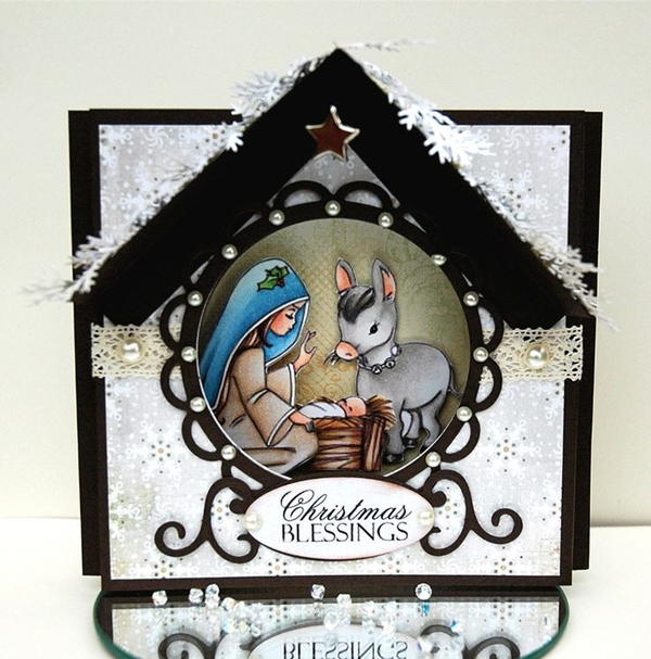 Sweet Nativity Aperture Christmas Card Sweet Nativity Aperture Christmas Card