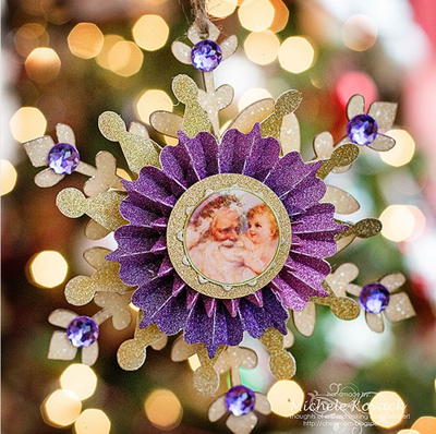 Vintage St. Nick Paper Ornament