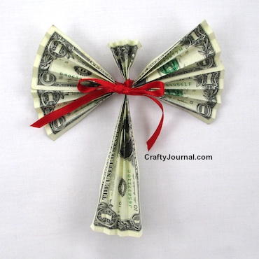 Dollar Bill Angel Craft