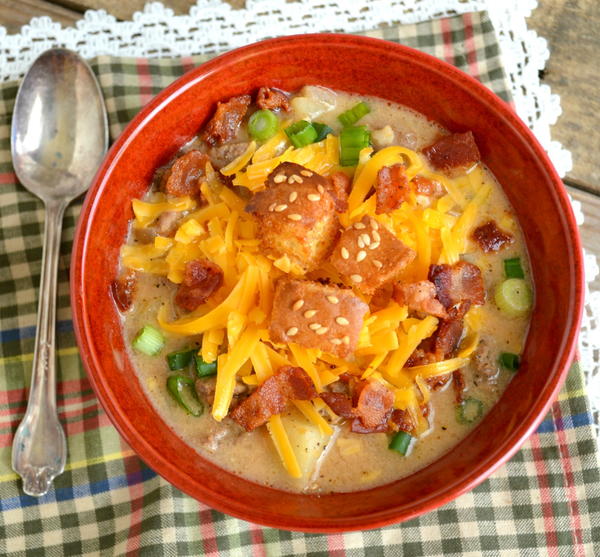 Bacon Cheeseburger Slow Cooker Soup Bacon Cheeseburger Slow Cooker Soup