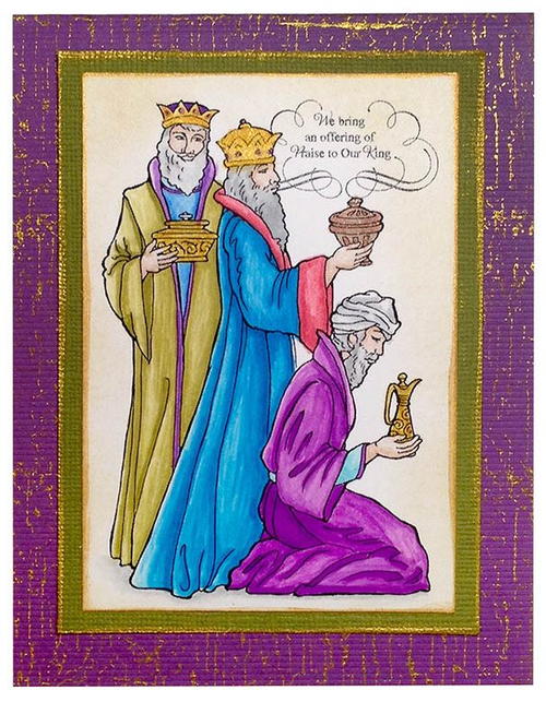 Wise Gifts Handmade Christmas Card Wise Gifts Handmade Christmas Card