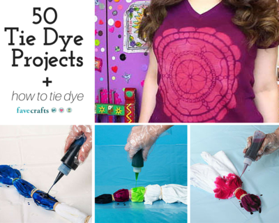 50 Tie Dye Craft Projects and How to Tie Dye