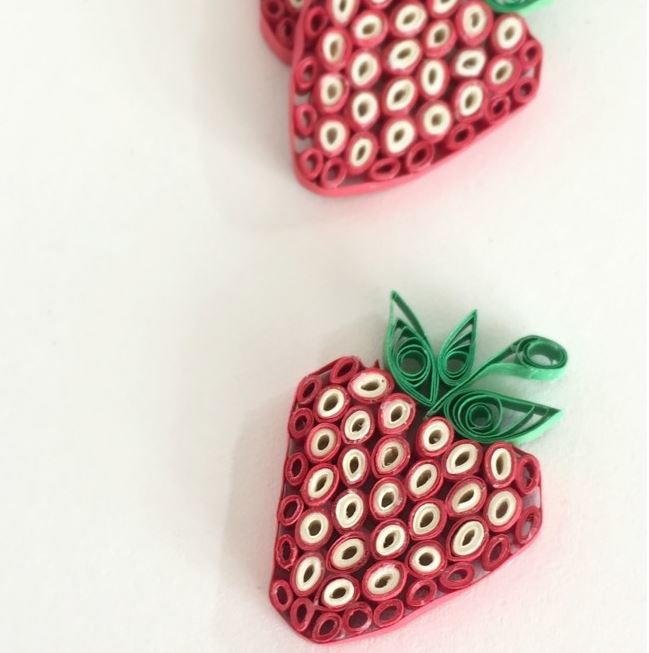 Paper Quilled Strawberries Paper Quilled Strawberries
