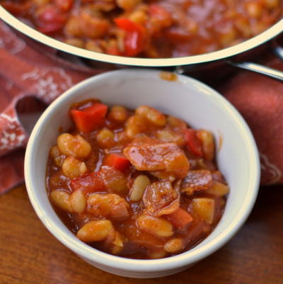 Baked Spicy Smoky White Beans