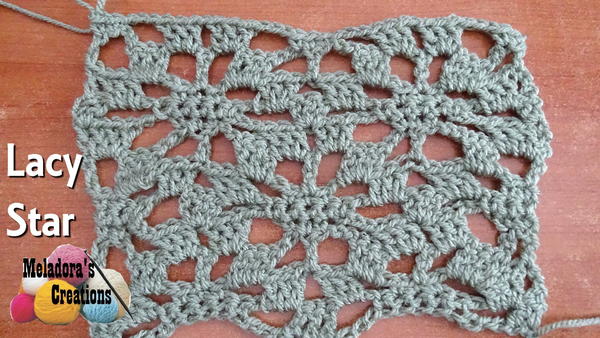 Lacy Star Crochet Stitch Lacy Star Crochet Stitch