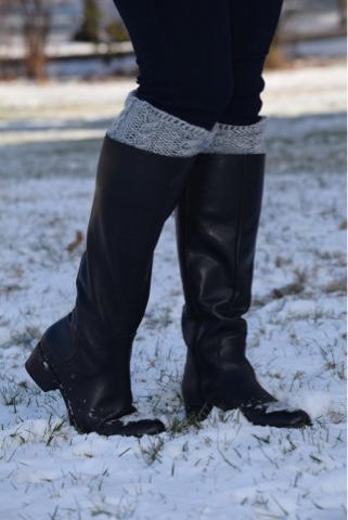 Heather Cabled Boot Cuffs Heather Cabled Boot Cuffs