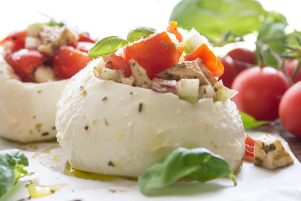 Easy Stuffed Fresh Mozzarella Caprese Easy Stuffed Fresh Mozzarella Caprese